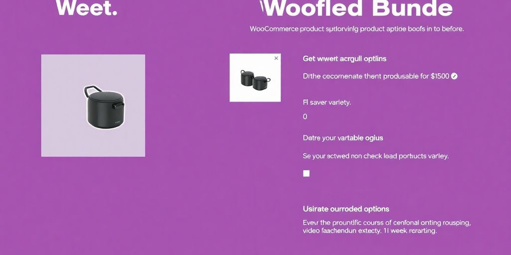 WooCommerce product bundle with variable options