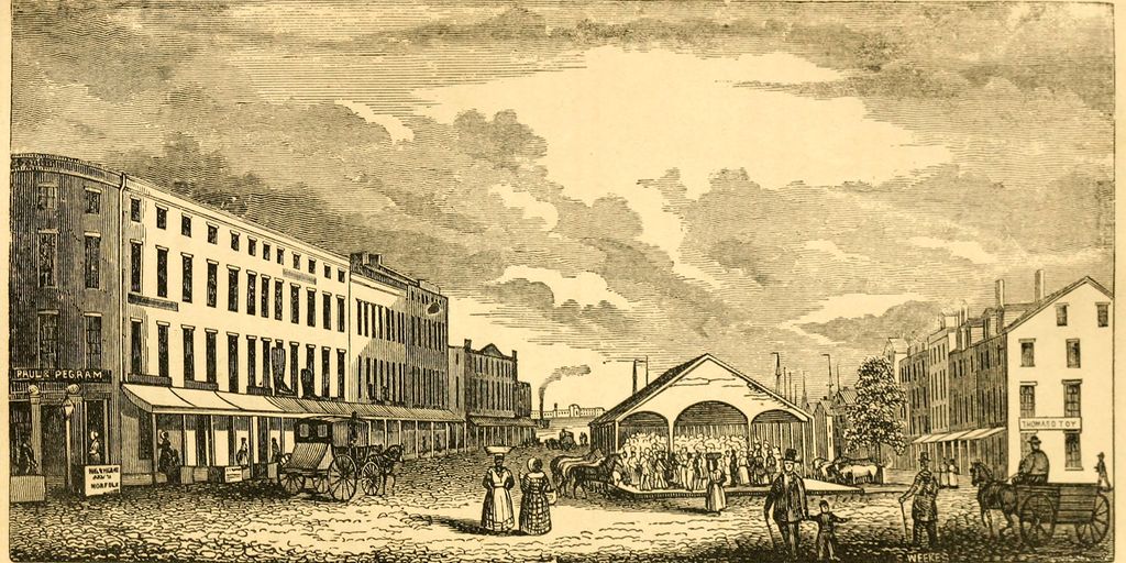 Selden Market in Norfolk with a mix of antique shops and modern retail stores