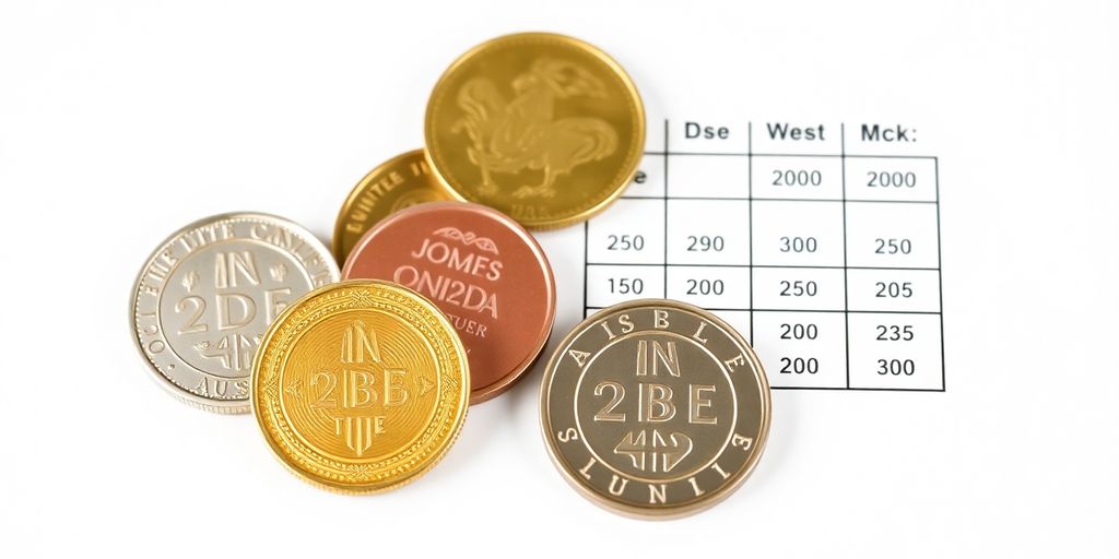 Australian dollar coins and income tax bracket infographic.