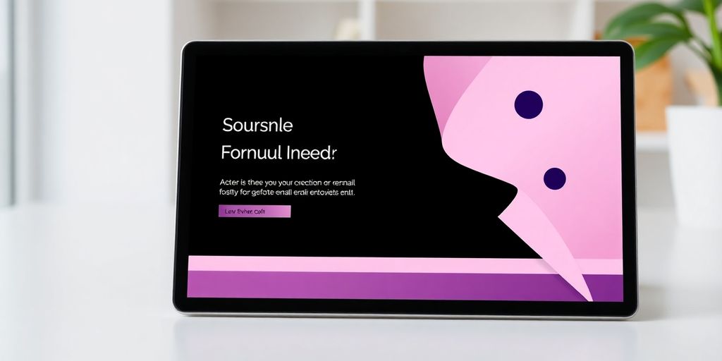 Professional email footer design on a digital device.