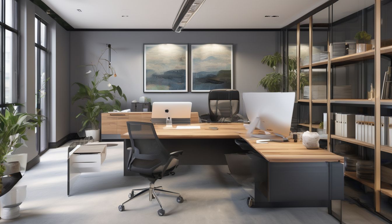 modern office and home refurbishment materials