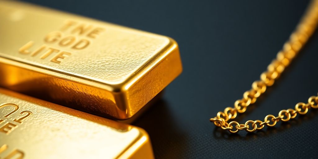Lingots d'or pur et bijoux 18 carats