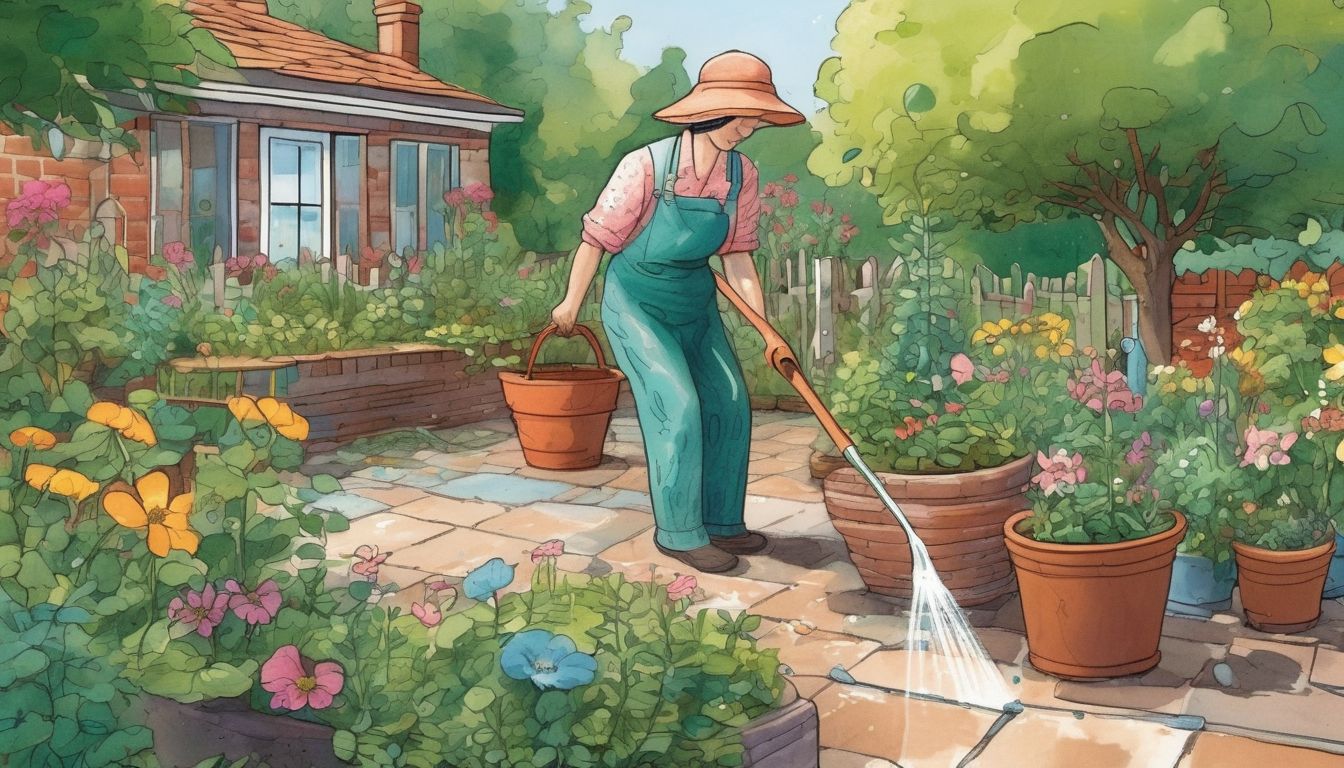 watering garden