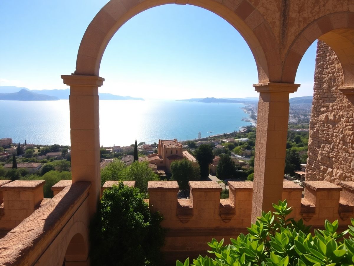 Forteresse historique de l'Alcazaba surplombant la mer Méditerranée.