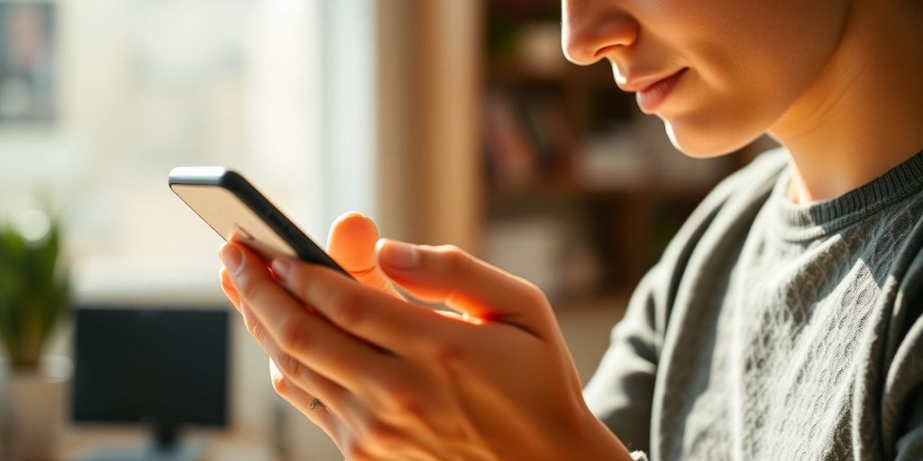 Person downloading music onto a device.