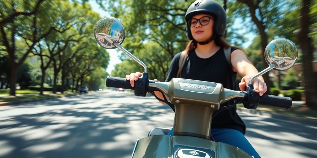 Rijdende scooter met verzekeringsbewijs