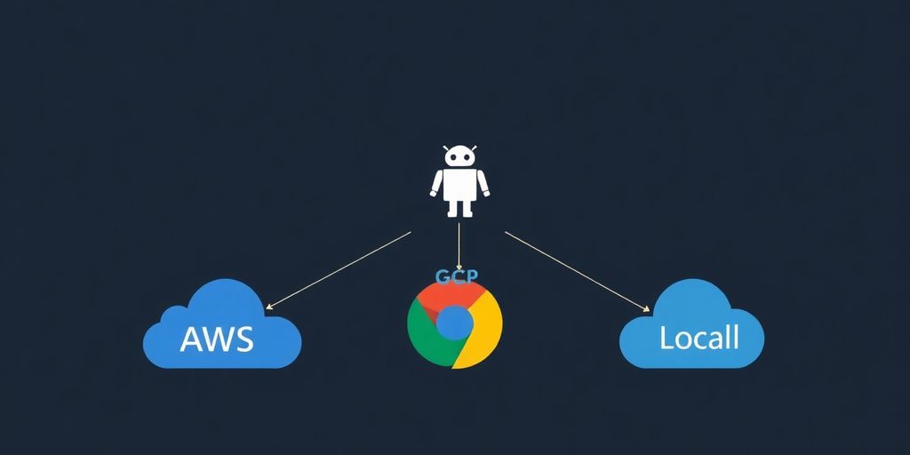 Cloud servers and agent icon