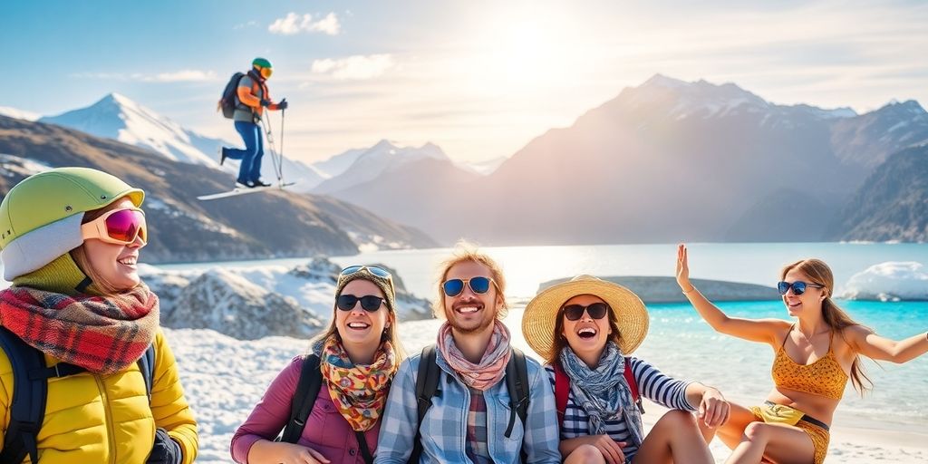 Travelers enjoying unforgettable seasonal experiences.