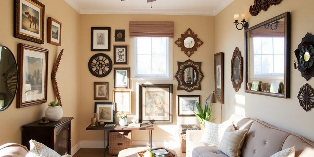 Stylish room with Kirkland's wall decor
