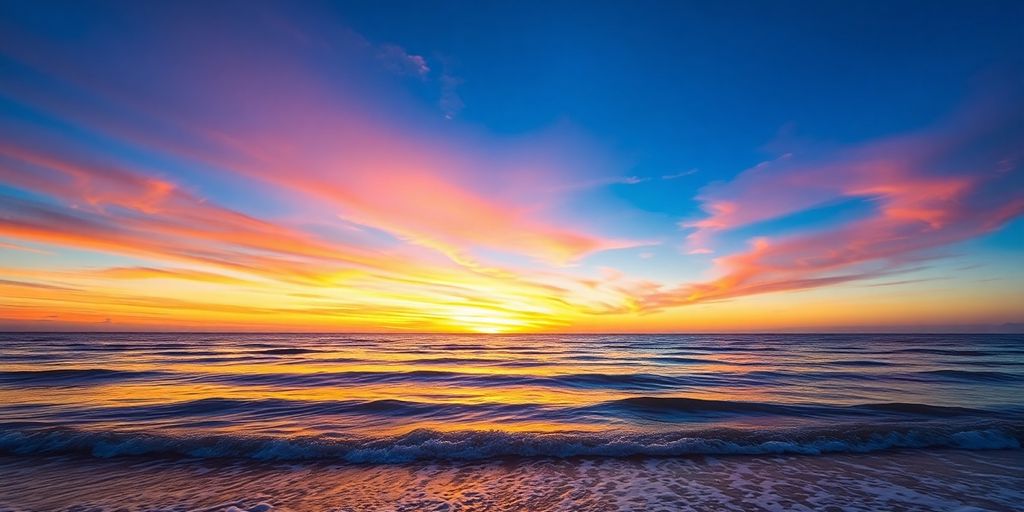Top 10 IPTV Add-Ons for an Enhanced Viewing Experience 3 Serene ocean view at sunset with colorful sky - Top IPTV Add-Ons