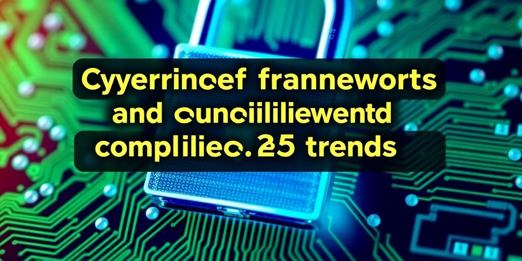 Digital lock on circuit board representing cybersecurity trends.