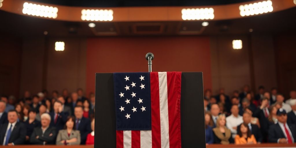 Political debate on trade tensions and military aid.
