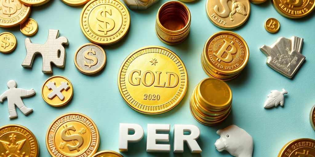 Pièces d'or et éléments d'épargne retraite.