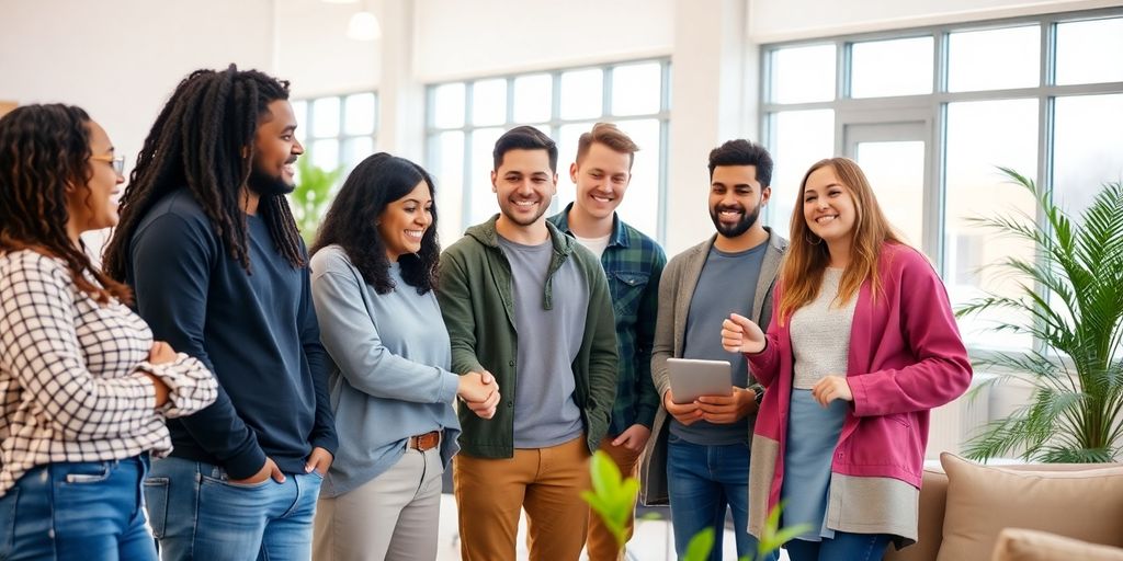Jeunes souriants Carrefour Jeunes