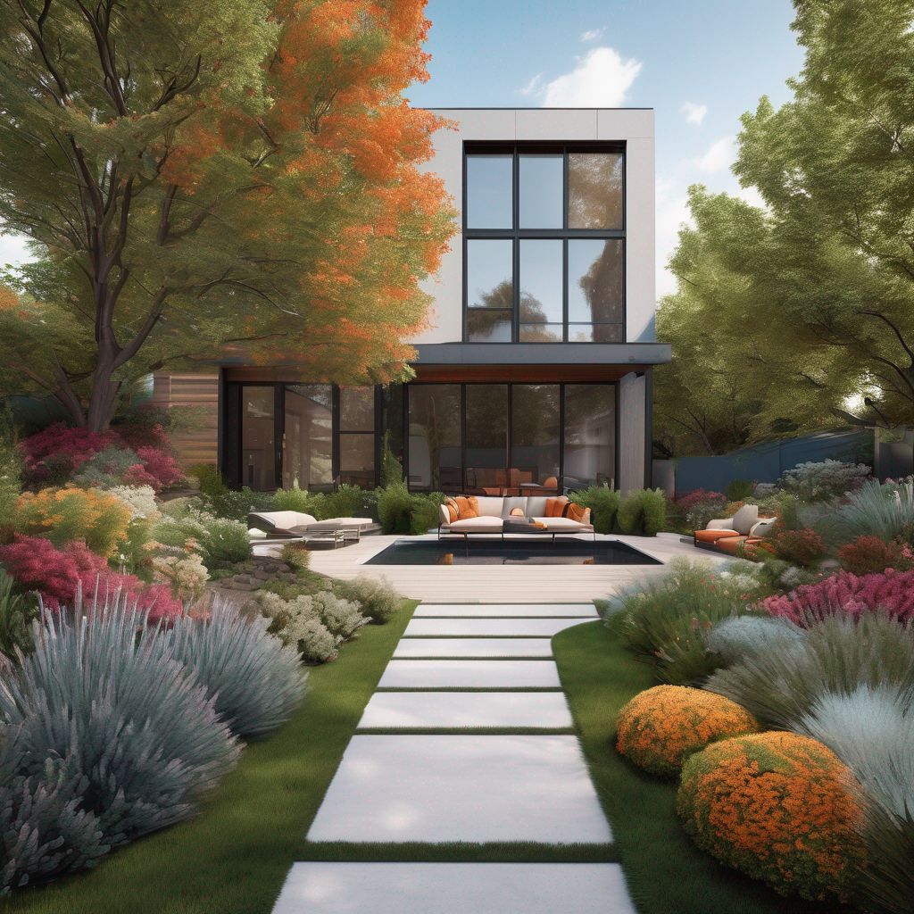 innovative landscape design seasonal colors