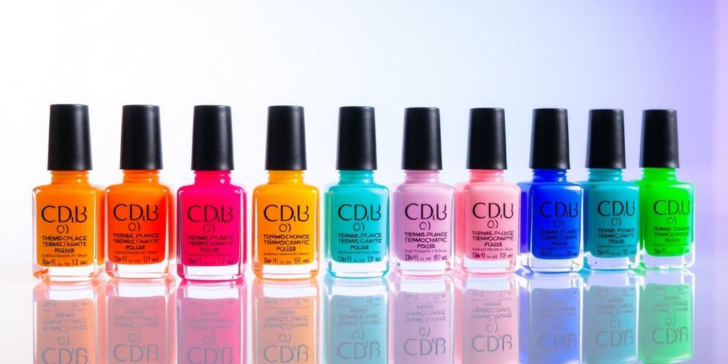 Esmaltes que mudam de cor com a temperatura.