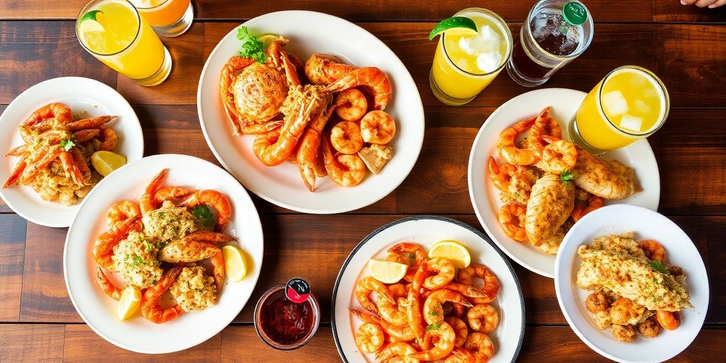 Fresh seafood and craft beverages at Crabshack Kapolei.