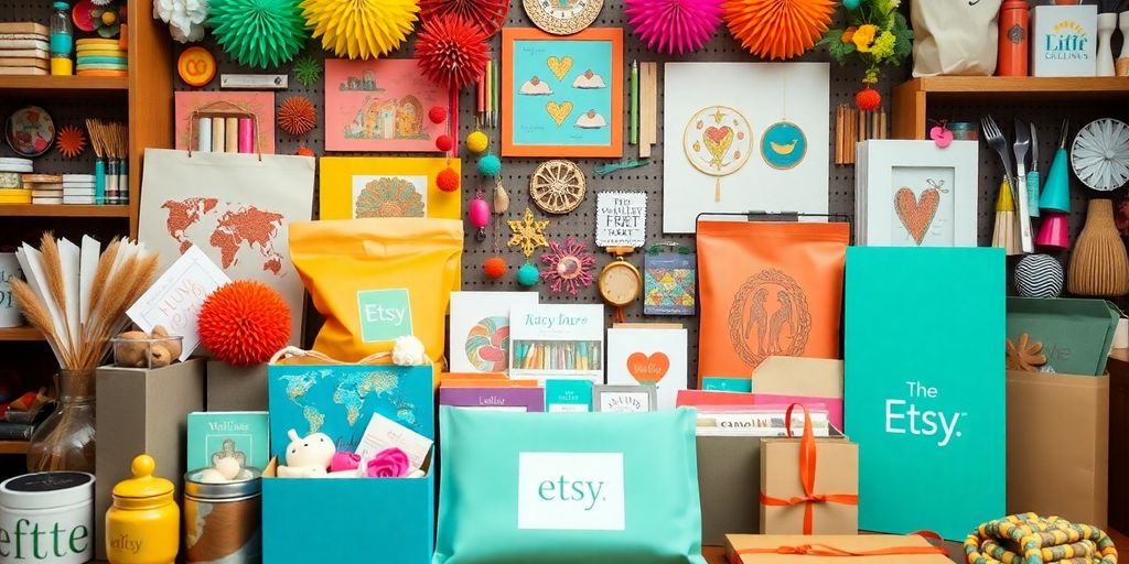 Successful Etsy product displays with beautiful storefronts.
