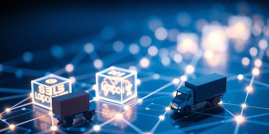 Interconnected blocks and shipping containers.