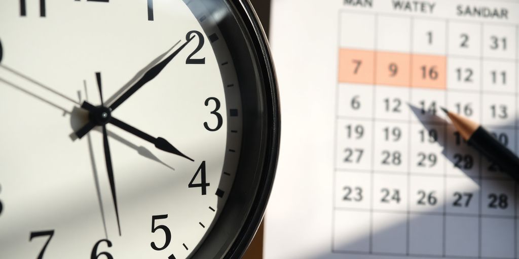 Clock and calendar