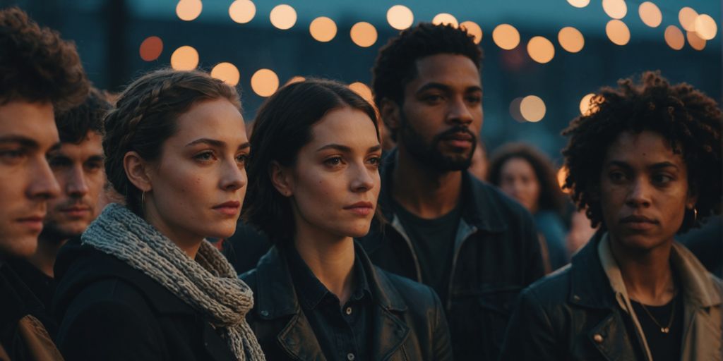 Group of diverse people representing polyamory and its future