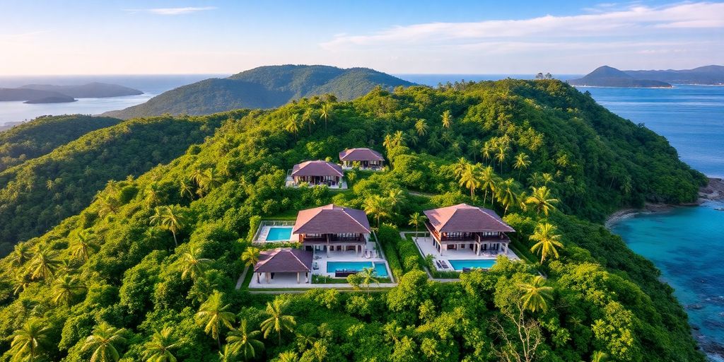 Luxurious eco-friendly villas in Phuket surrounded by nature.