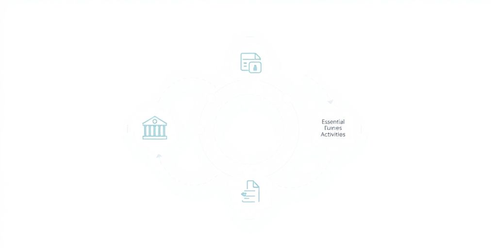 Illustrasjon av kjerneaktiviteter i en forretningsmodell.