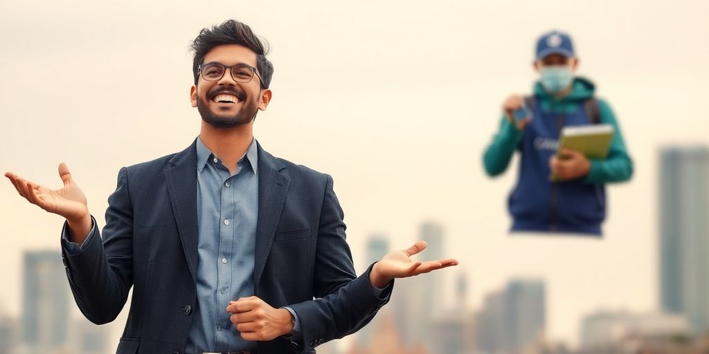 Inmigrante trabajando en dos empleos en Canadá.