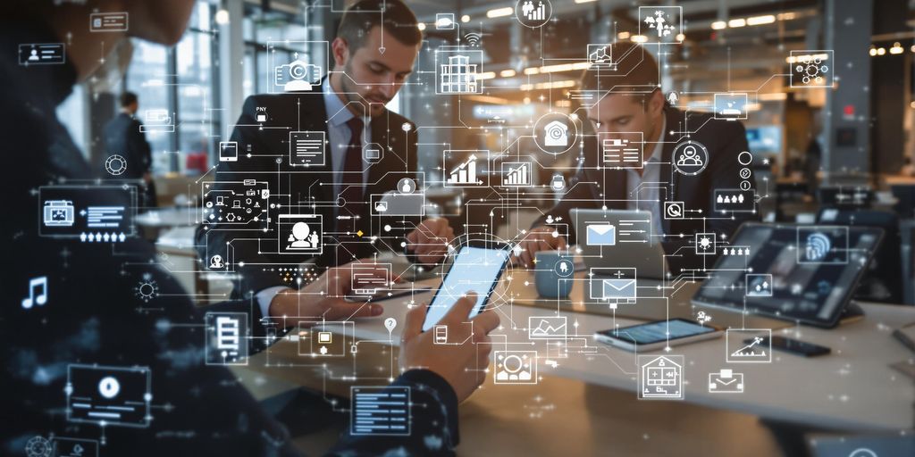 Moderne teknologi i norske bedrifter og samarbeid.