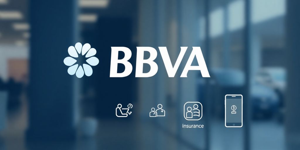 Logo BBVA y símbolo de teléfono y móvil.