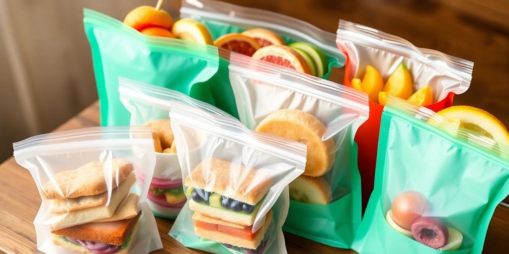 อาหารเบรคหลากหลายในถุงสวยงาม