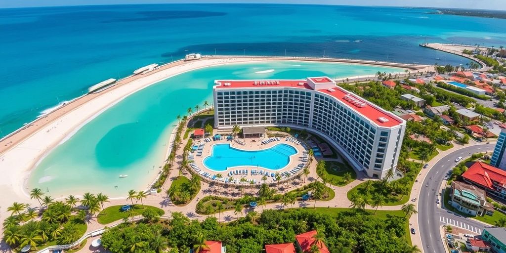 Aerial view of Renaissance Curacao Resort & Casino
