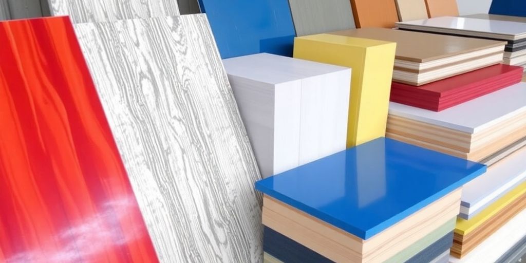 Colorful PU sandwich panels with different finishes and styles.