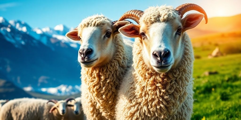 Merino sheep in varying climates