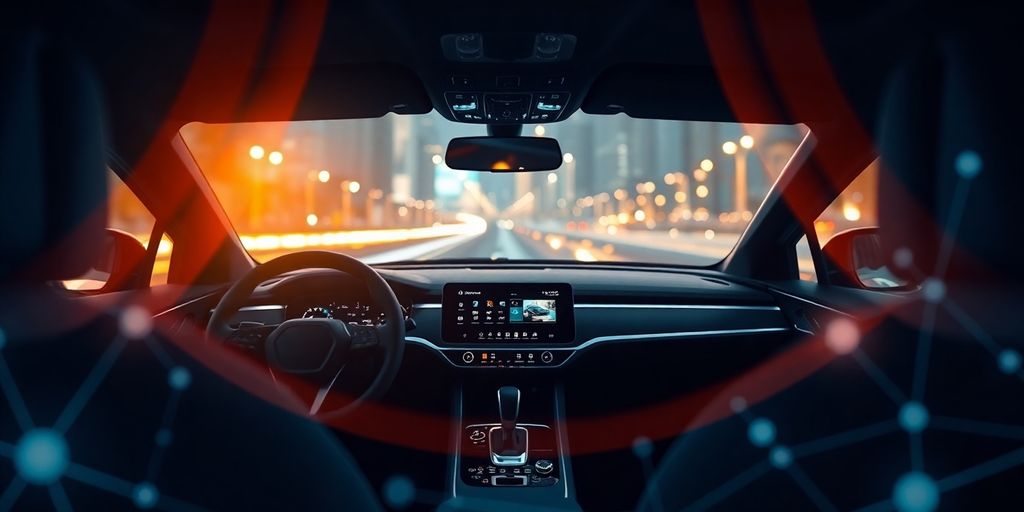 Automotive ecommerce concept with digital interface