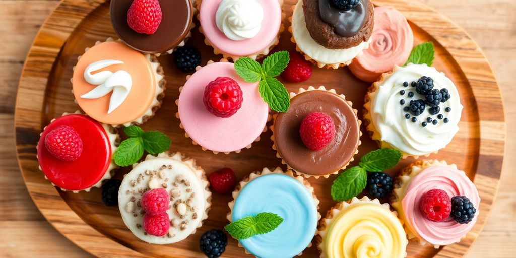 เค้กหลากหลาย จัดเบรคสวยงามน่ารับประทาน