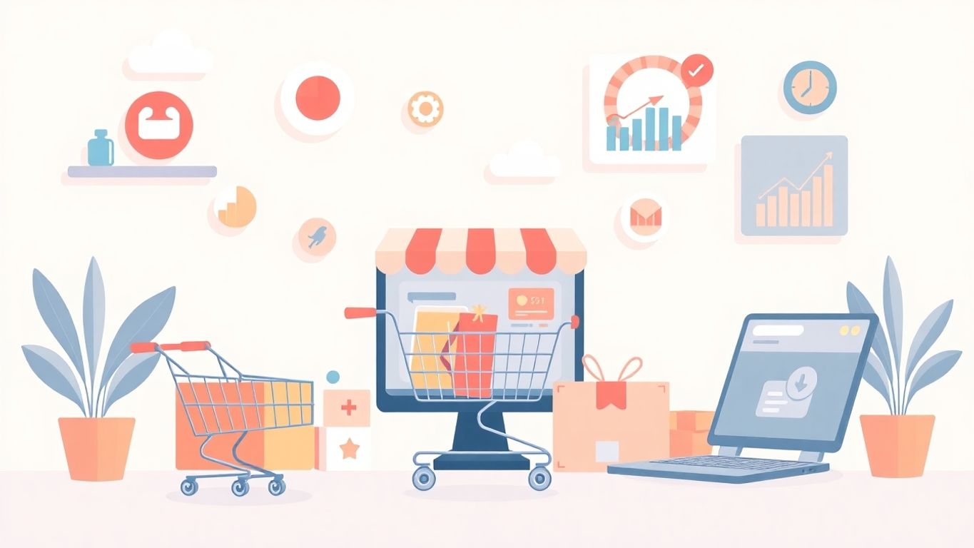 Illustrasjon av småbedrifter og skaleringsmuligheter.