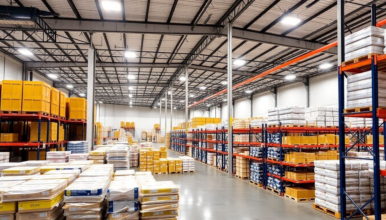 Interior of FDA-approved storage facility at Gratton Warehouse.