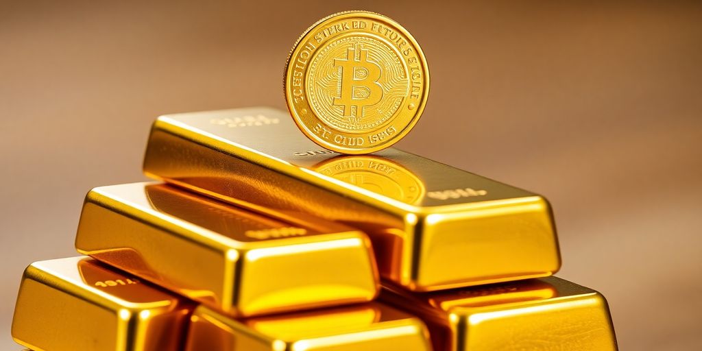 Lingots d'or empilés, pièce d'or brillante.