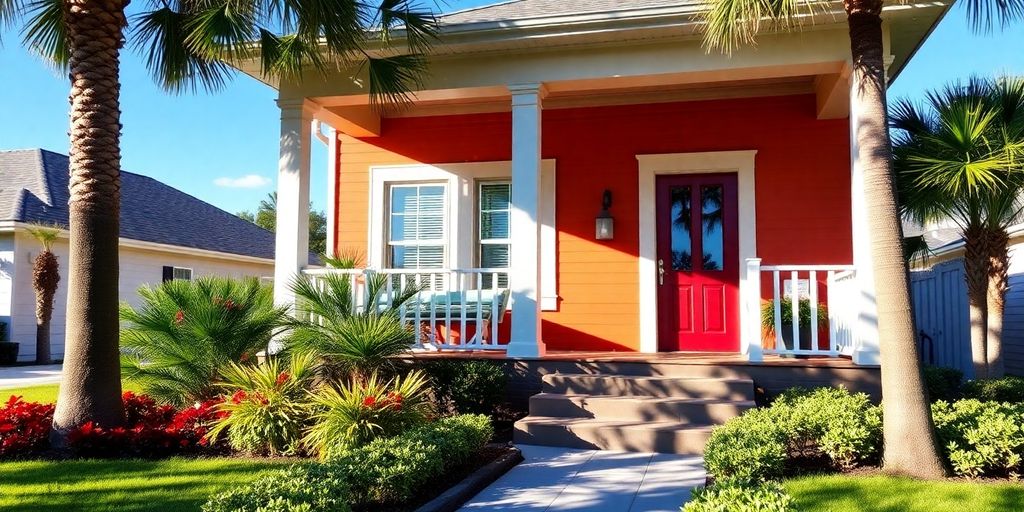 Charming Jacksonville home with a cozy porch and garden.