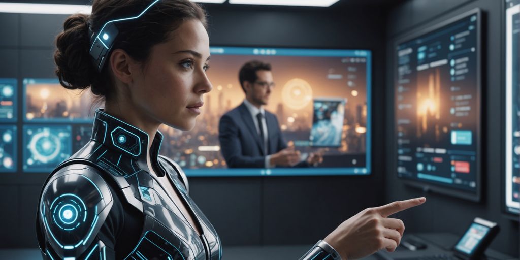 AI assistant engaging with users on a digital platform.