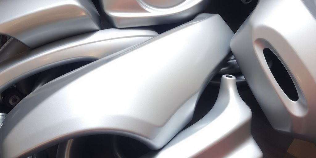 Suzuki Swift parts laid out neatly.