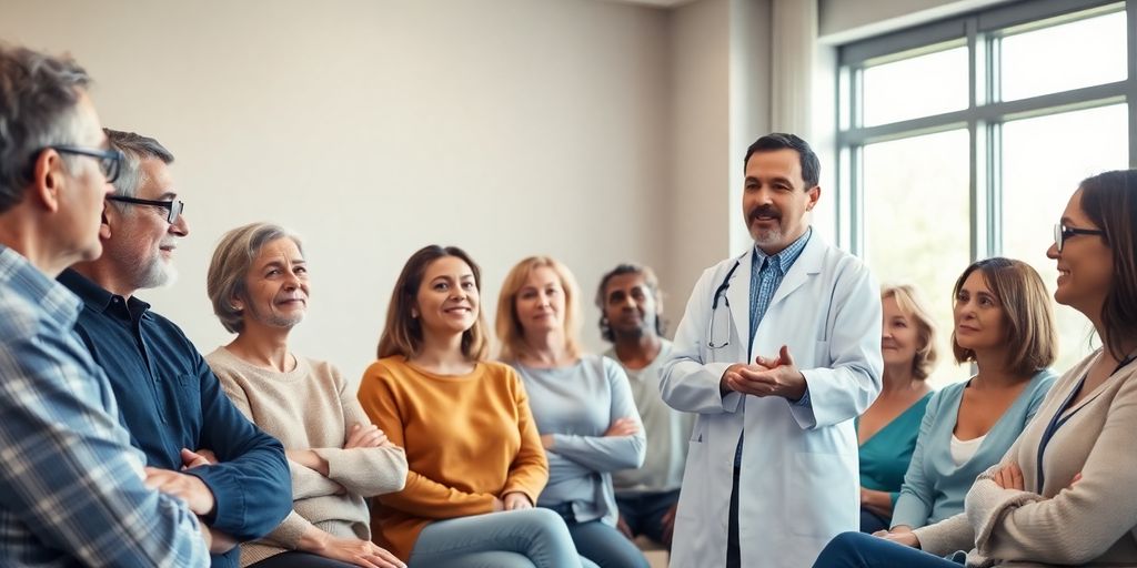 Diabetes patient consults doctor about A1C.