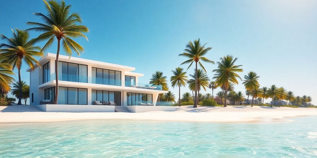 Coastal Florida beach house with ocean view
