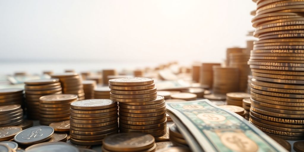 Zero based budgeting concept with money and goals.