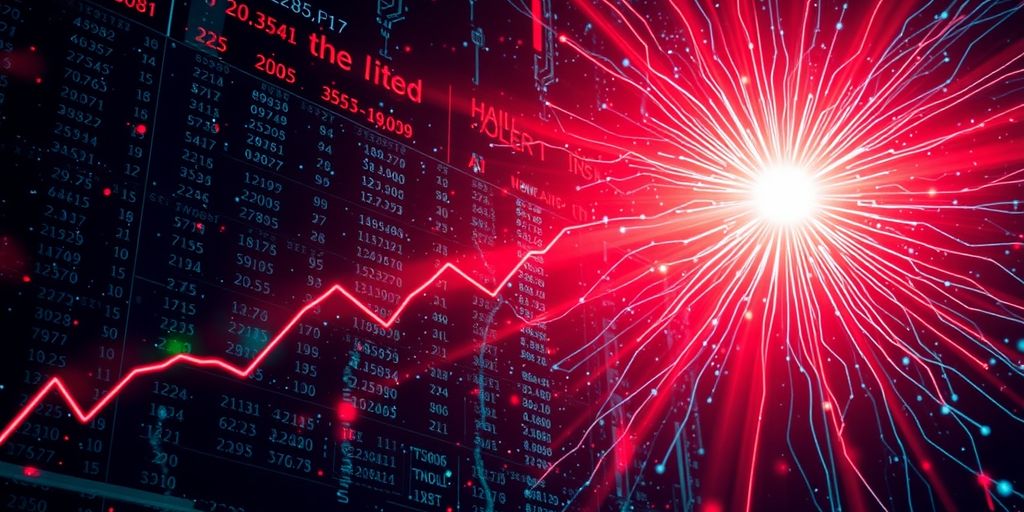 Tech stocks plummeting amidst AI bubble fears.