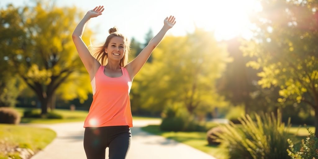 Person exercising outdoors during daytime.