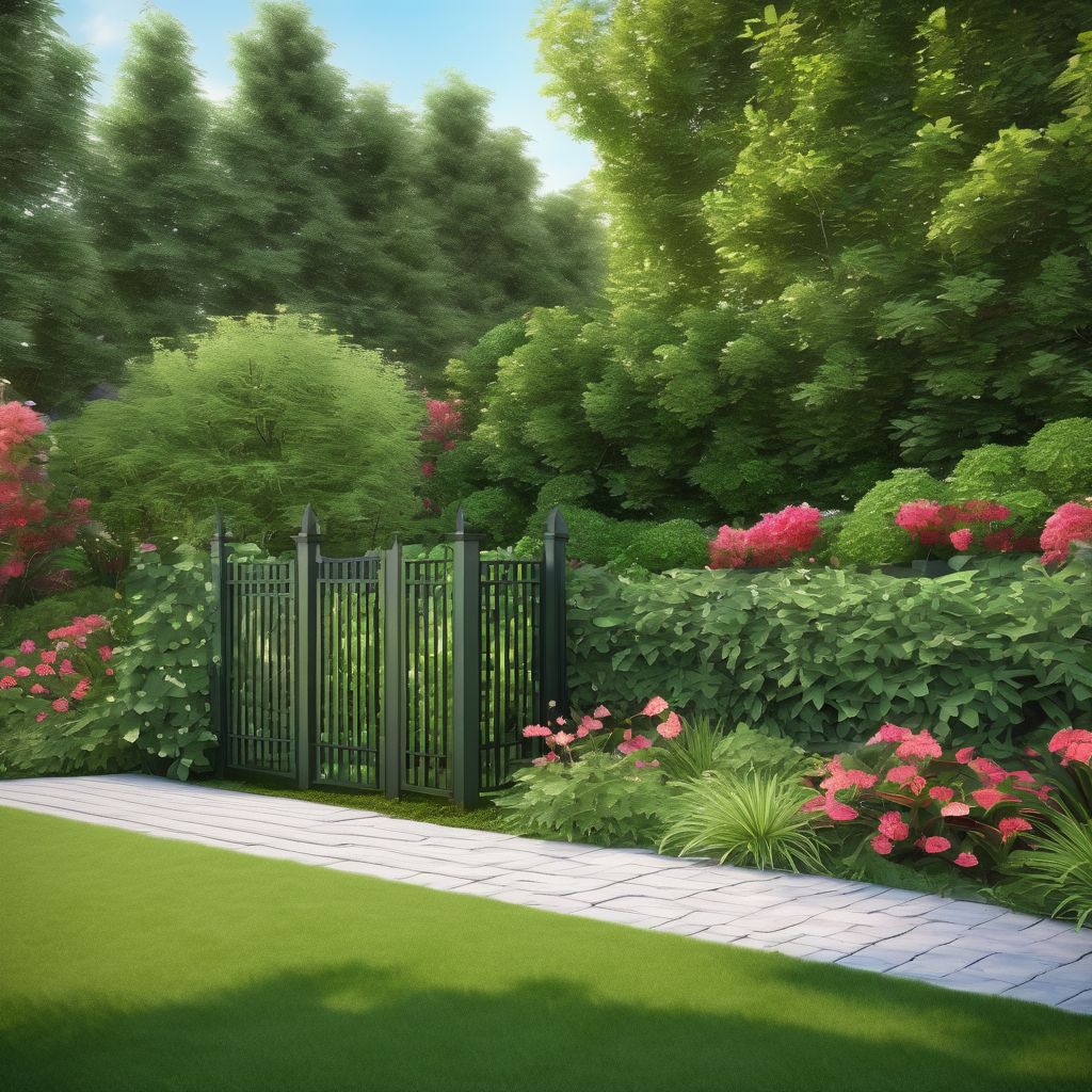 beautiful private garden landscape design security fence