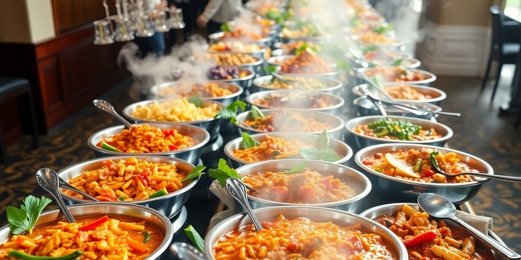 ไลน์บุฟเฟต์อาหารไทยหลากหลายเมนู