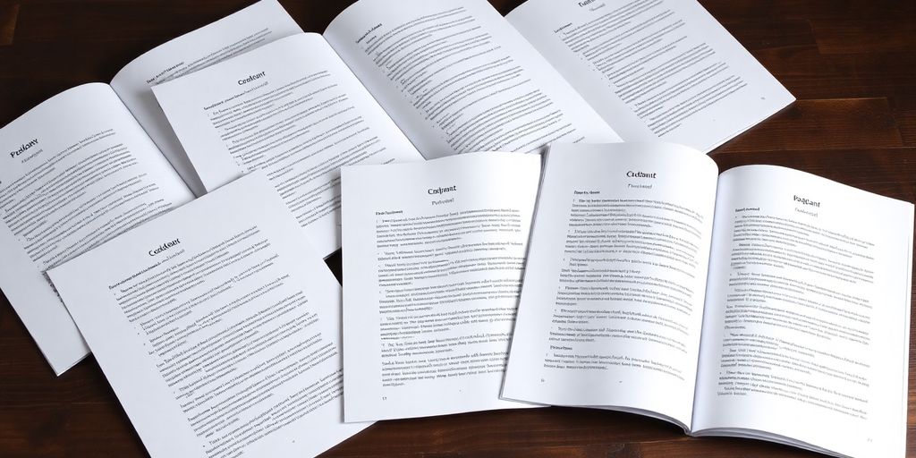 Podcast script template document pages.
